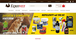 Desktop Screenshot of equivet.cz